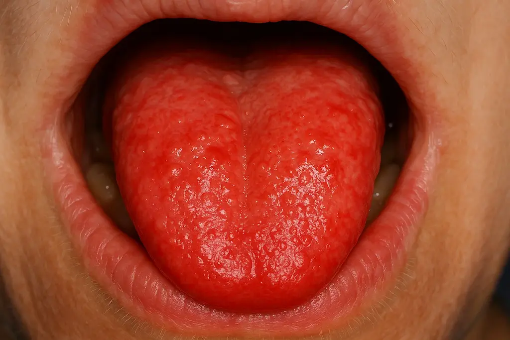 Glositis en la lengua